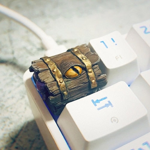 Resin 3D Keycap - Monster Treasure Chest