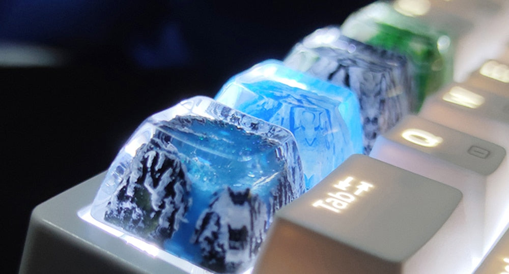 Resin keycaps - Fuji