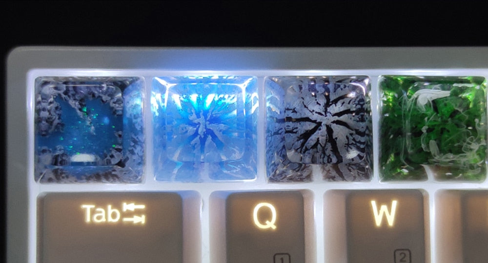 Resin keycaps - Fuji