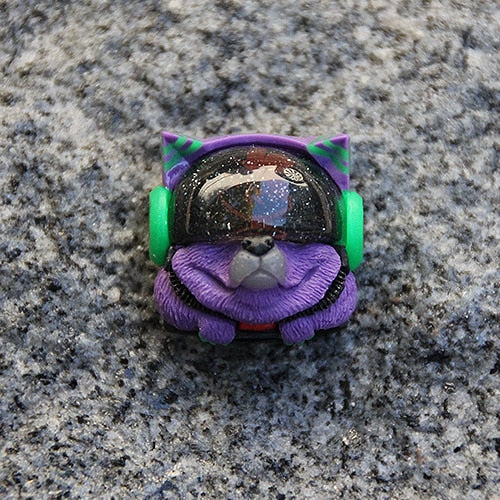 Resin 3D Keycaps - Space Dog