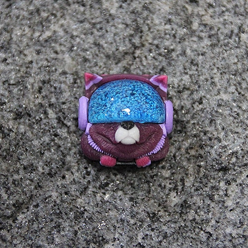 Resin 3D Keycaps - Space Dog