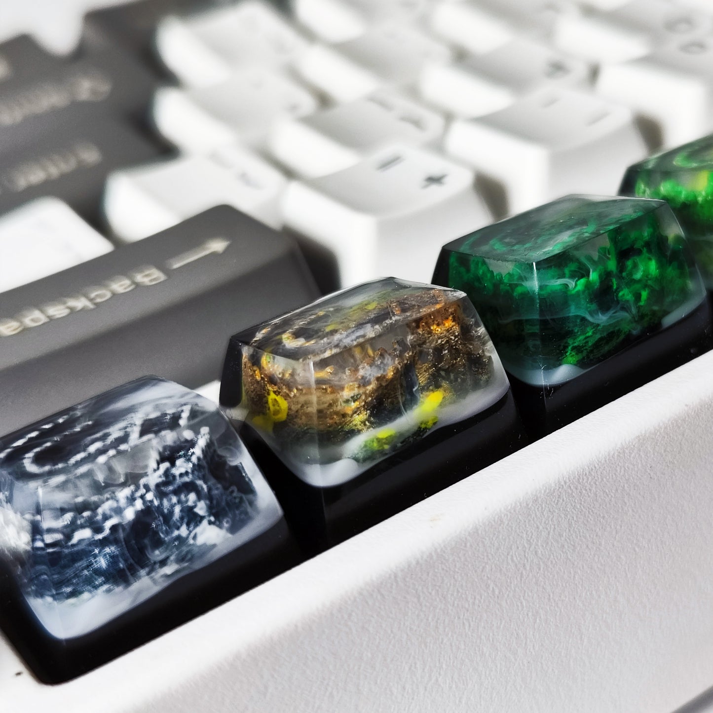 Resin Keycaps - fortress wall