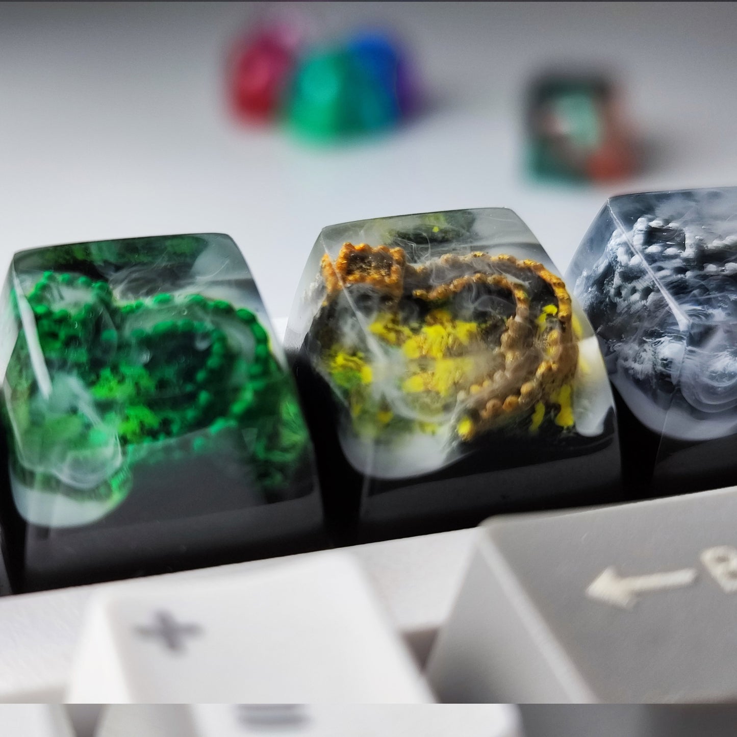 Resin Keycaps - fortress wall