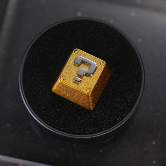 Metal Keycap - Golden Question